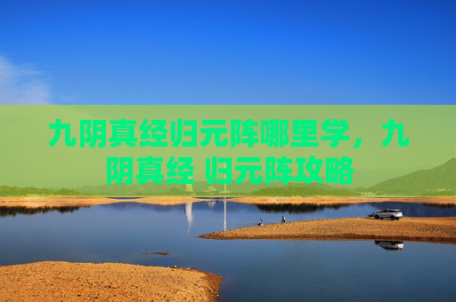 九阴真经归元阵哪里学，九阴真经 归元阵攻略
